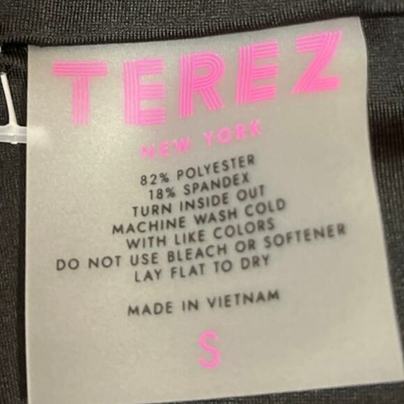 Terez Multicolor Floral Print Racerback Activewear Fitness Gym Sports Bra Size S - Picture 3 of 3